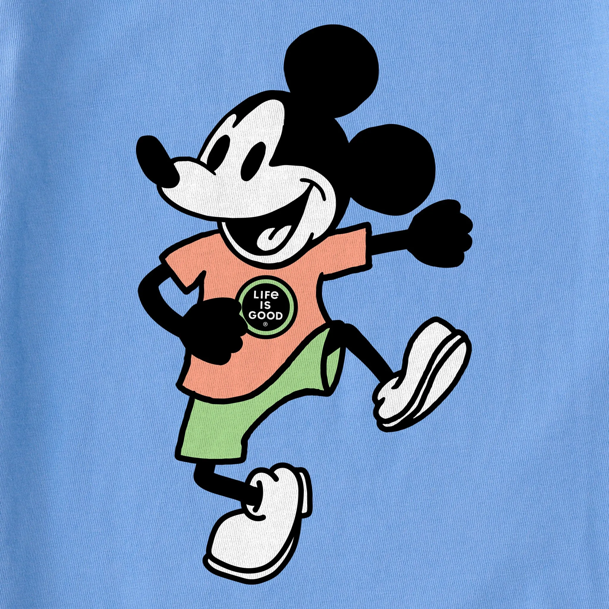 Kids Steamboat Willie Dancing Short Sleeve Crusher Tee Life is Good