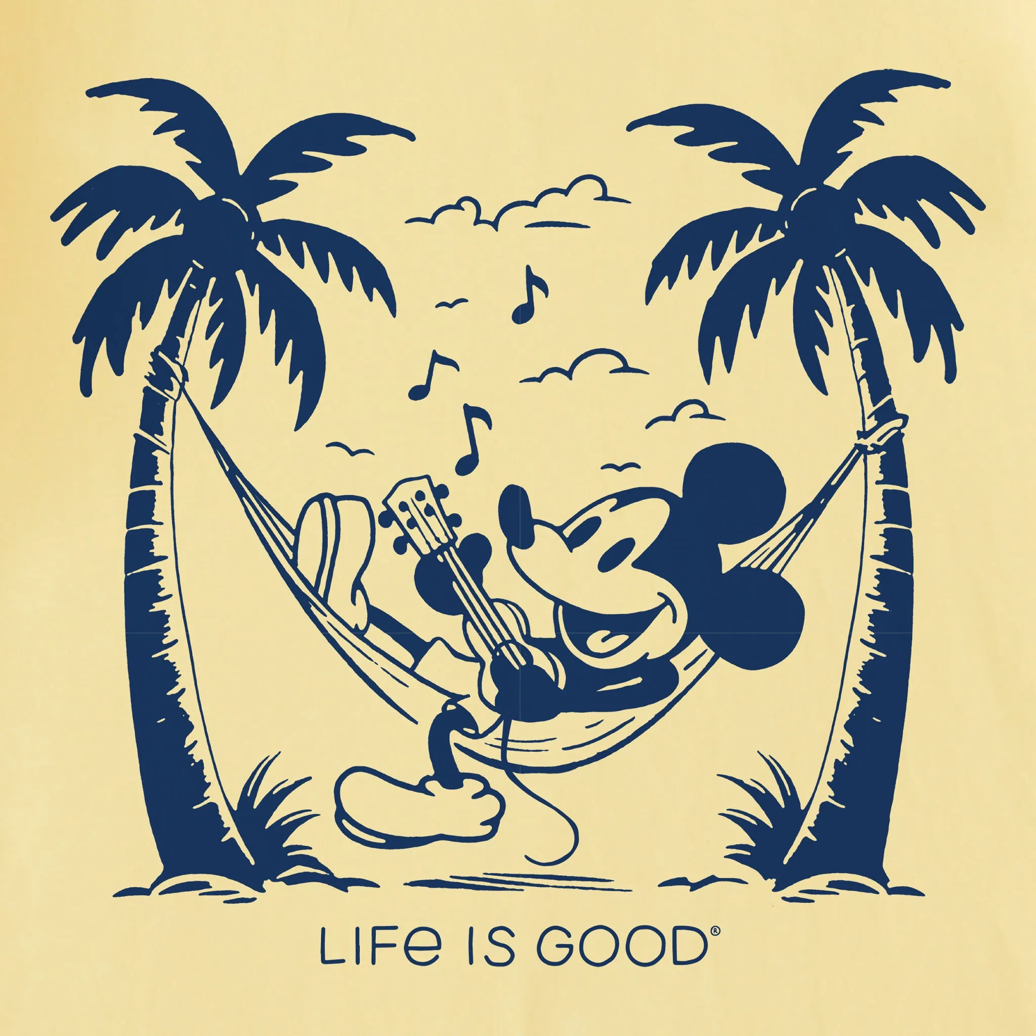 Kids Steamboat Willie Hammock Jammin Short Sleeve Crusher Tee Life is Good