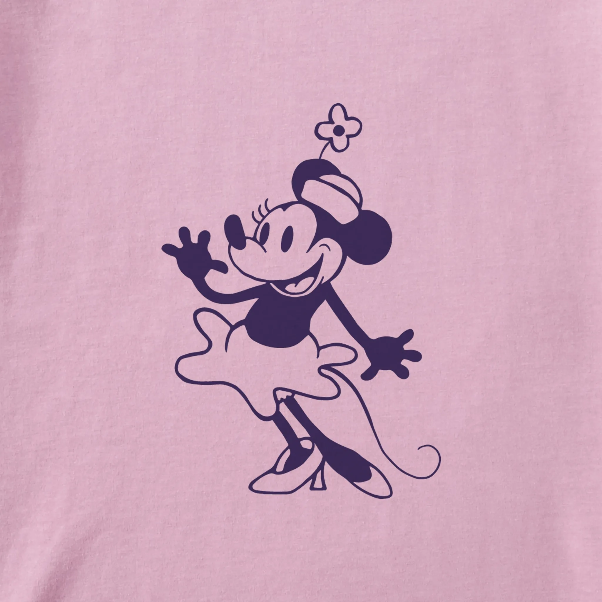 Kids Steamboat Willie Little Miss Mouse Short Sleeve Crusher Tee Life is Good