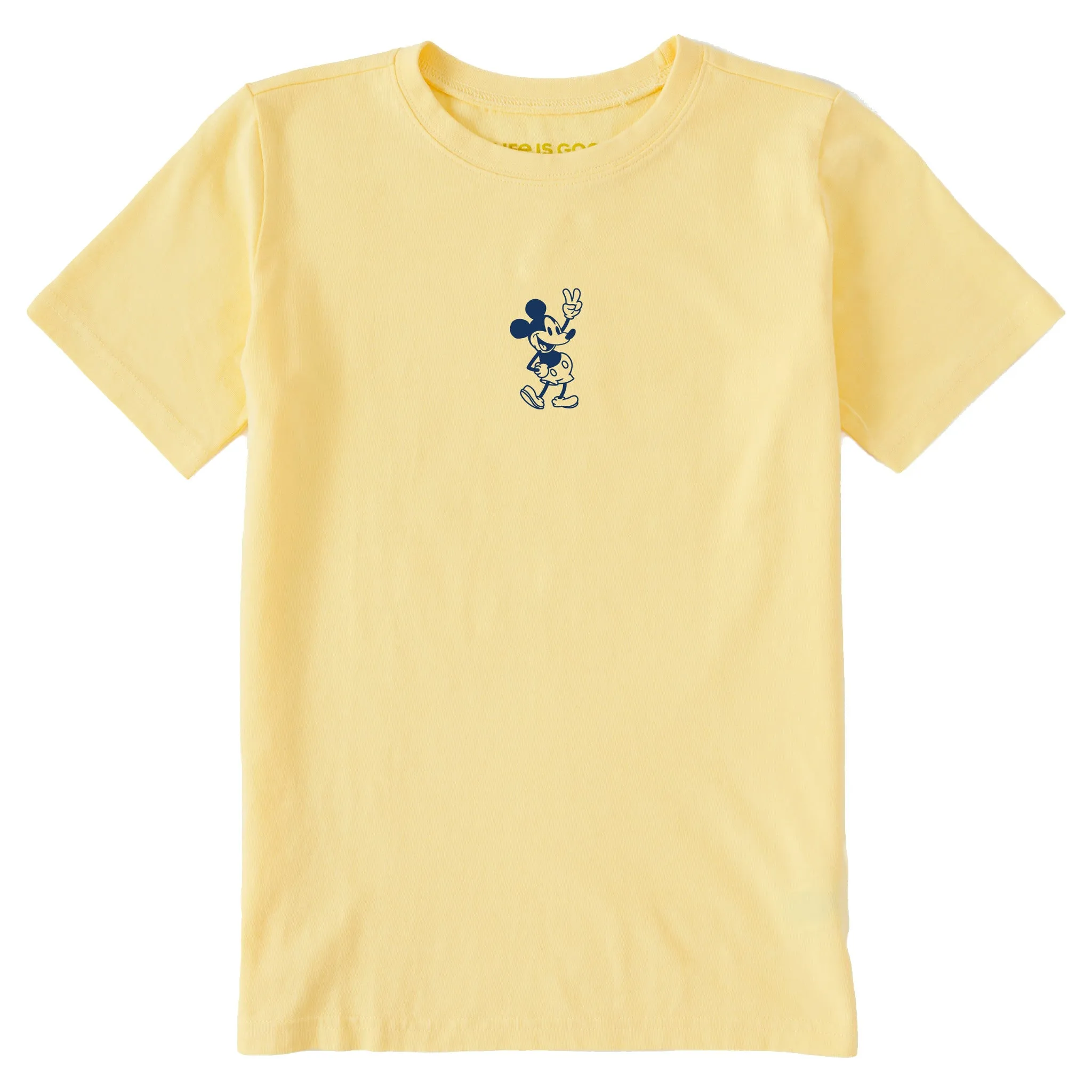 Kids Steamboat Willie Peace Mini Short Sleeve Crusher Tee Life is Good