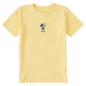Kids Steamboat Willie Peace Mini Short Sleeve Crusher Tee Life is Good