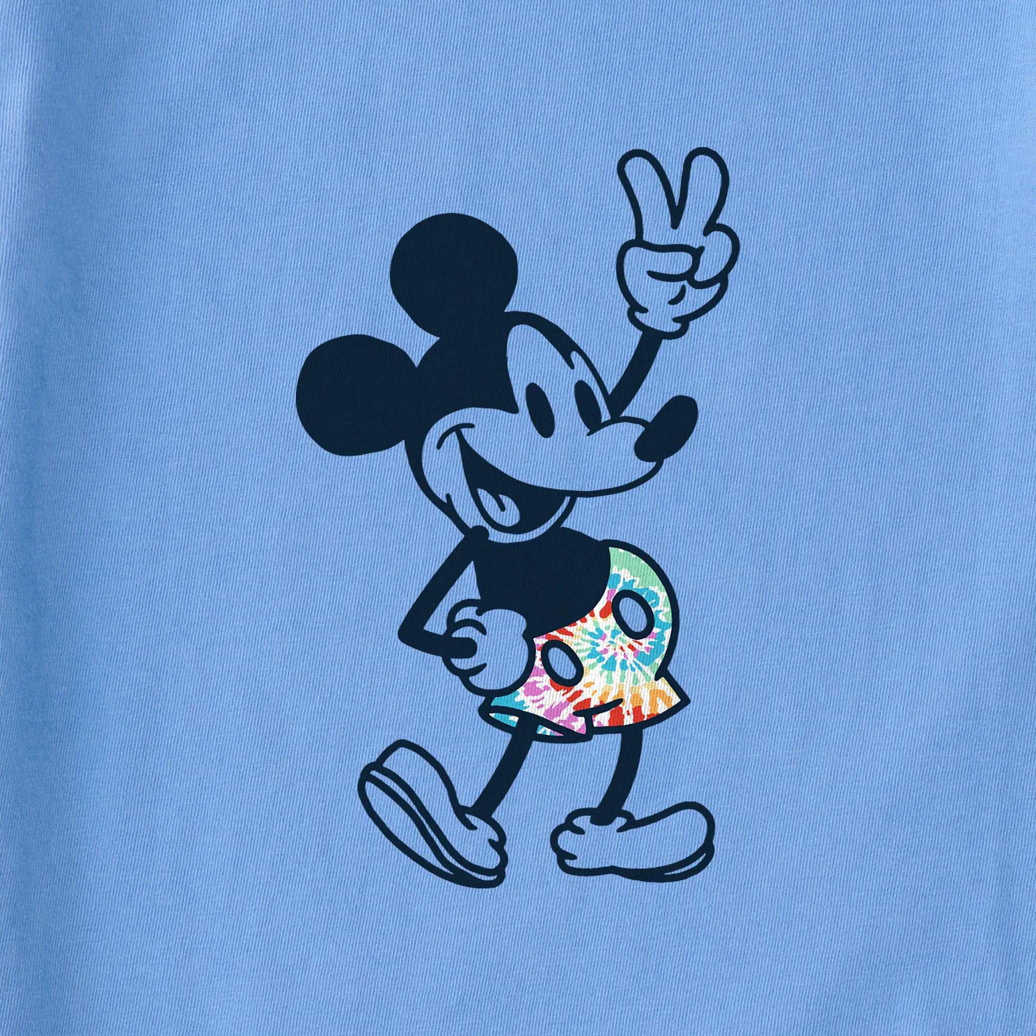 Kids Steamboat Willie Peace Mini Tie Dye Short Sleeve Crusher Tee Life is Good