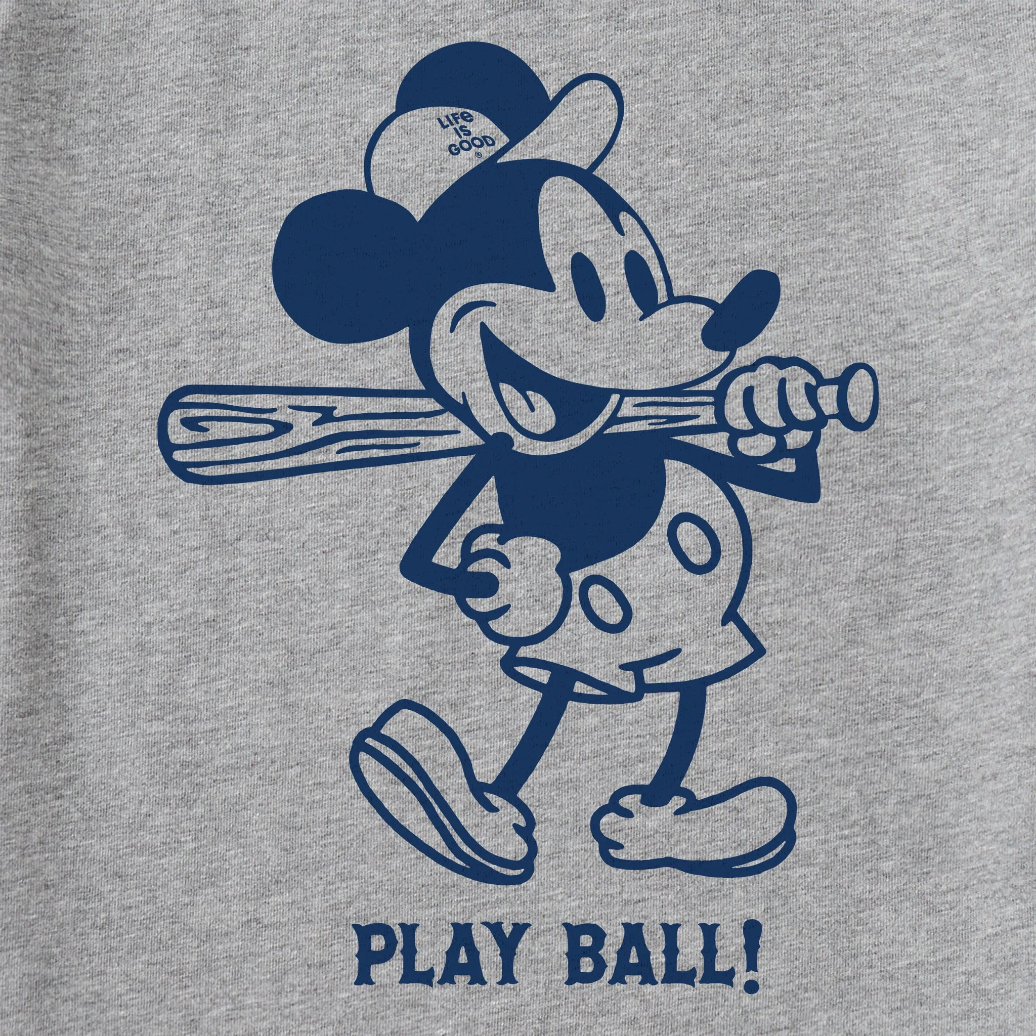 Kids Steamboat Willie Play Ball Short Sleeve Crusher Tee Life is Good