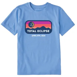 Kids Stripes Total Eclipse 4.8.24 Short Sleeve Crusher Tee Life is Good