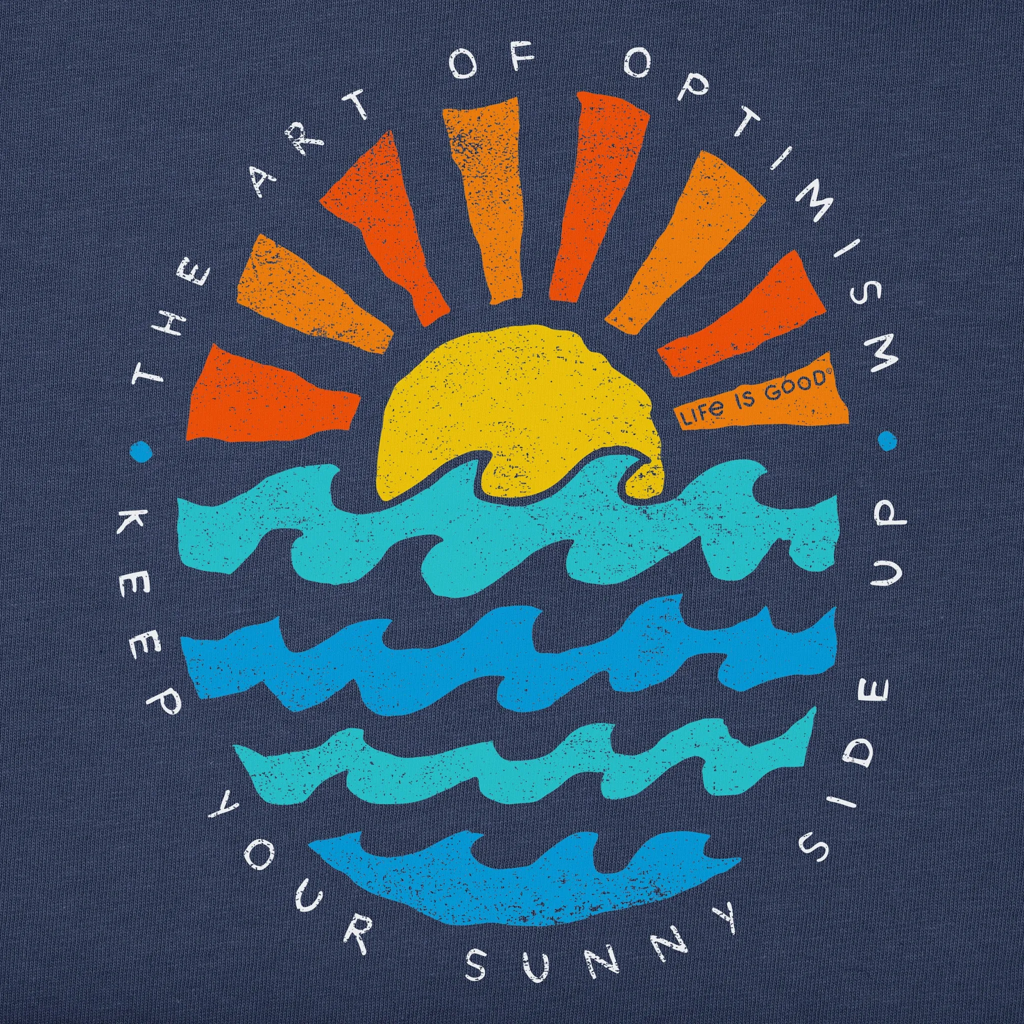 Kids Sun Ocean Sunny Side Up Short Sleeve Crusher Tee Life is Good
