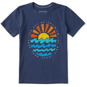 Kids Sun Ocean Sunny Side Up Short Sleeve Crusher Tee Life is Good