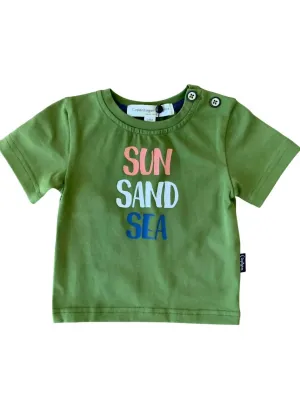 Kids' Sun Sand Sea Tee In Green