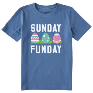 Kids Sunday Funday Easter Short Sleeve Crusher Tee Life is Good