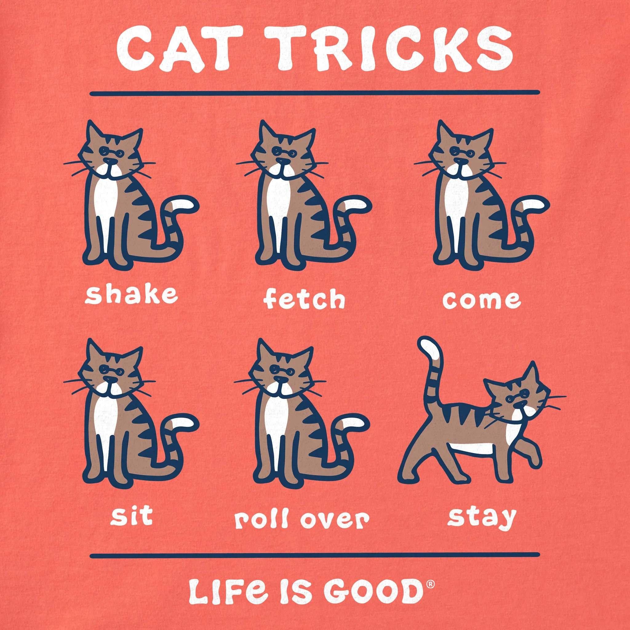 Kids Tabby Al Cat Tricks Short Sleeve Crusher Tee Life is Good