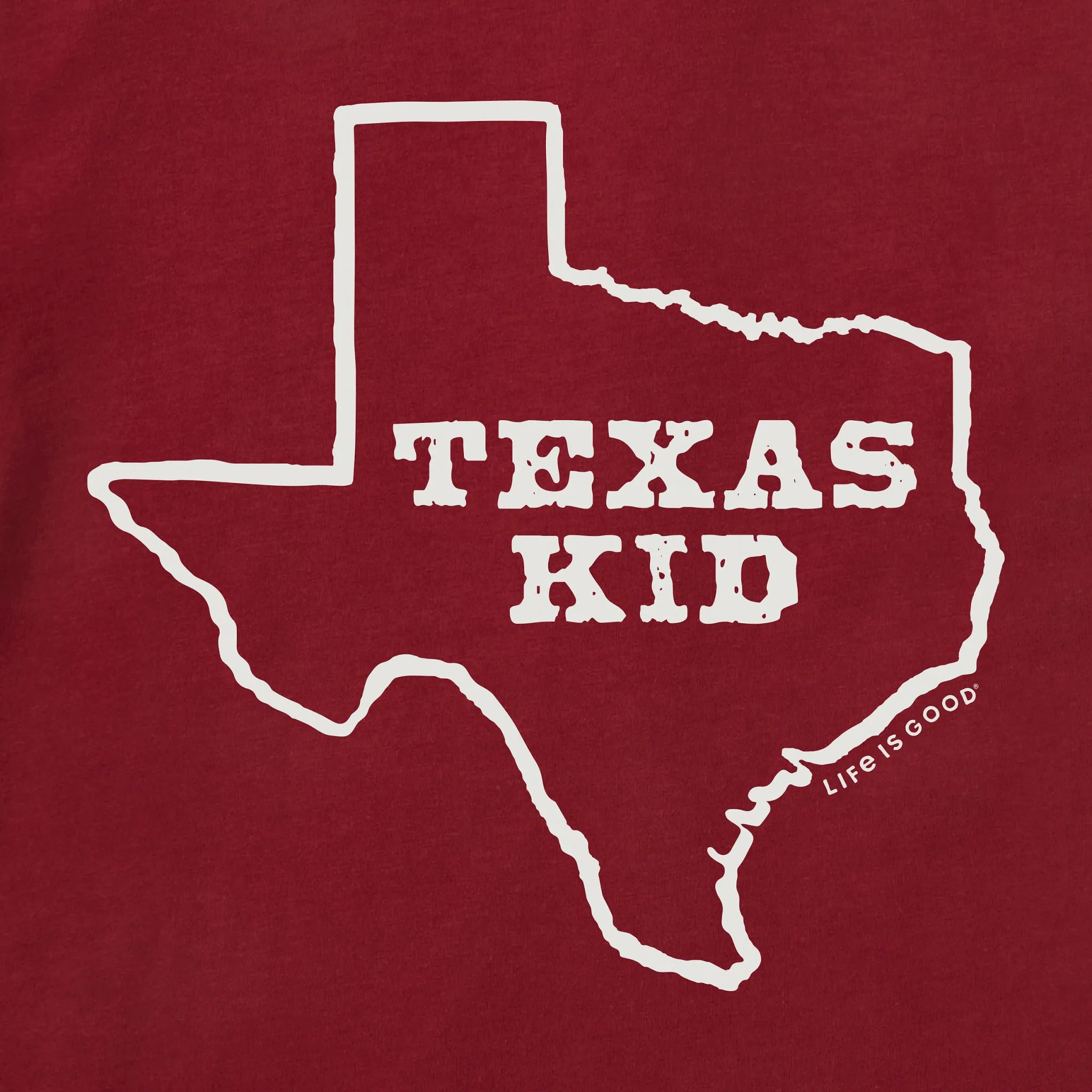 Kids Texas Kid Long Sleeve Crusher Tee Life is Good