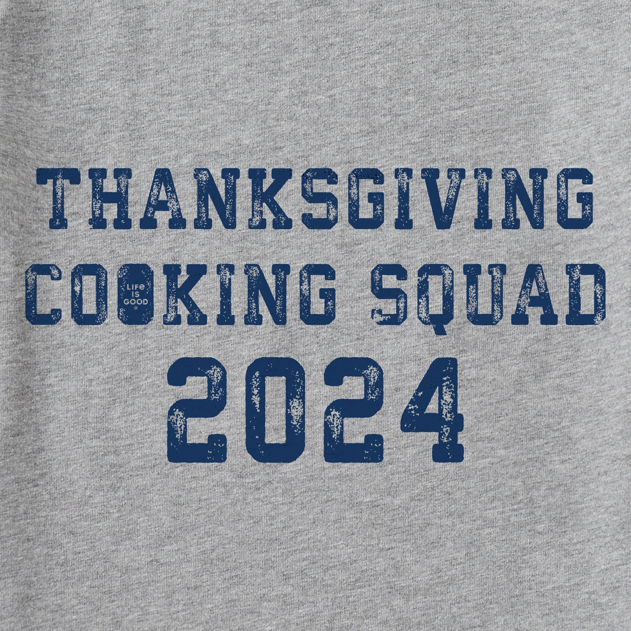 Kids Thanksgiving Day Cooking Squad 2024 Long Sleeve Crusher Tee Life is Good