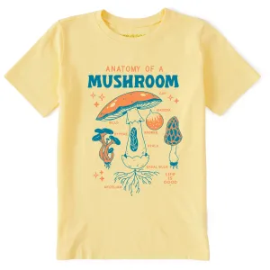 Kids The Anatomy of a Mushroom Short Sleeve Crusher Tee Life is Good