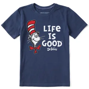 Kids The Cat LIG Stack Short Sleeve Crusher Tee Life is Good