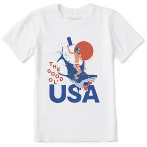 Kids The Good Ol' USA Short Sleeve Crusher Tee Life is Good