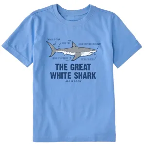Kids The Great White Shark Short Sleeve Crusher Tee Life is Good