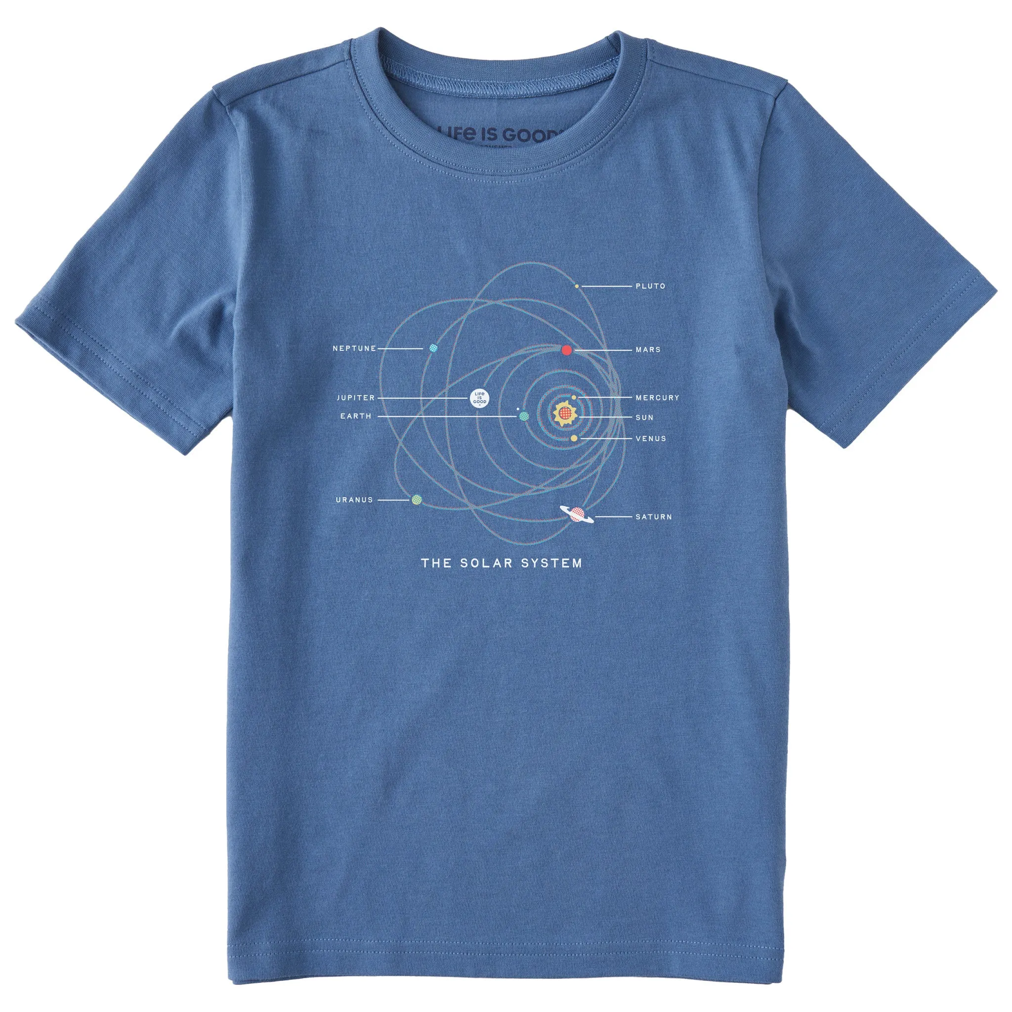 Kids The Solar System Short Sleeve Crusher Tee Life is Good