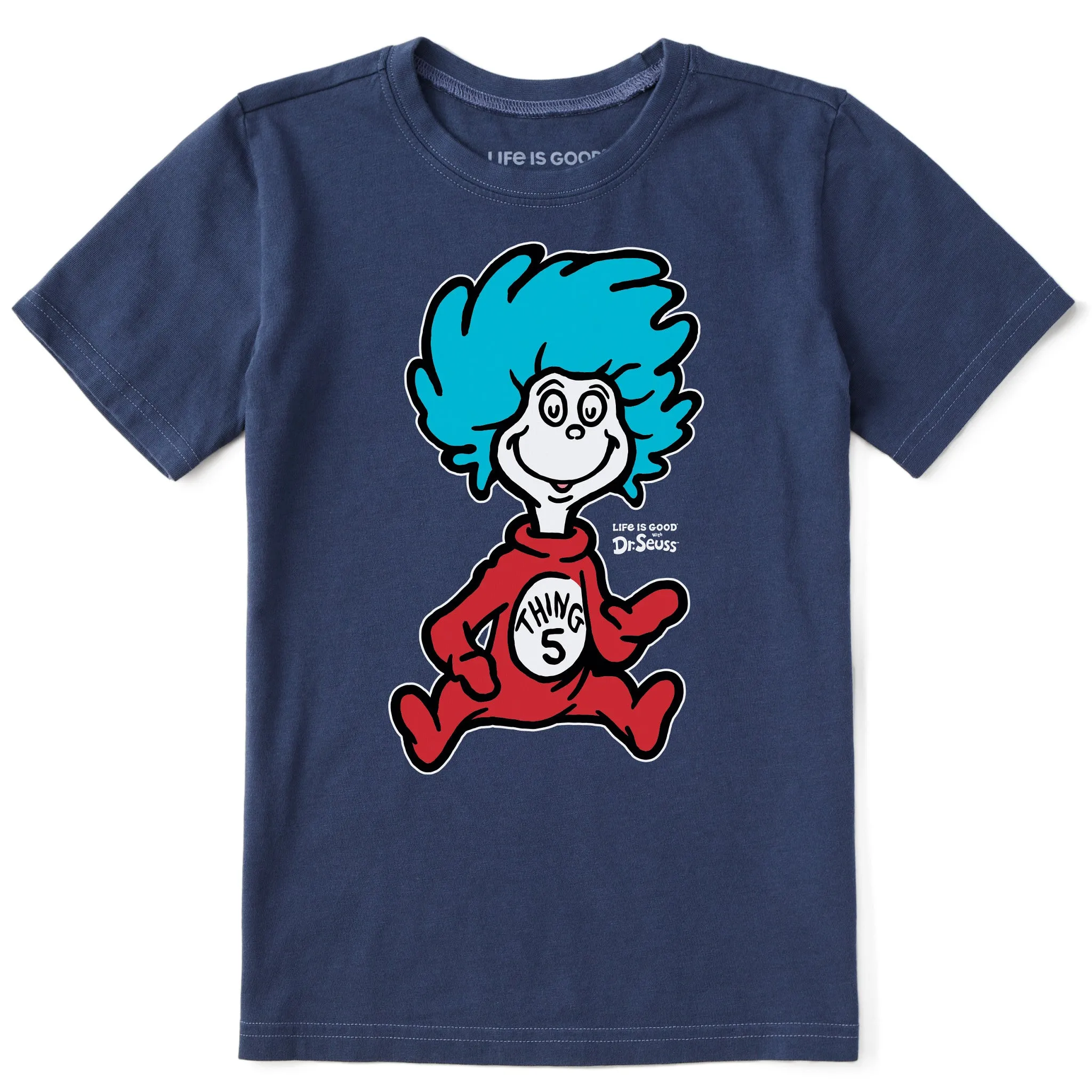 Kids Thing 5 Short Sleeve Crusher Tee Life is Good