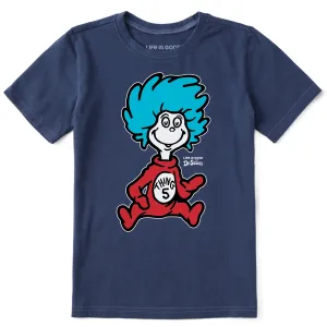 Kids Thing 5 Short Sleeve Crusher Tee Life is Good