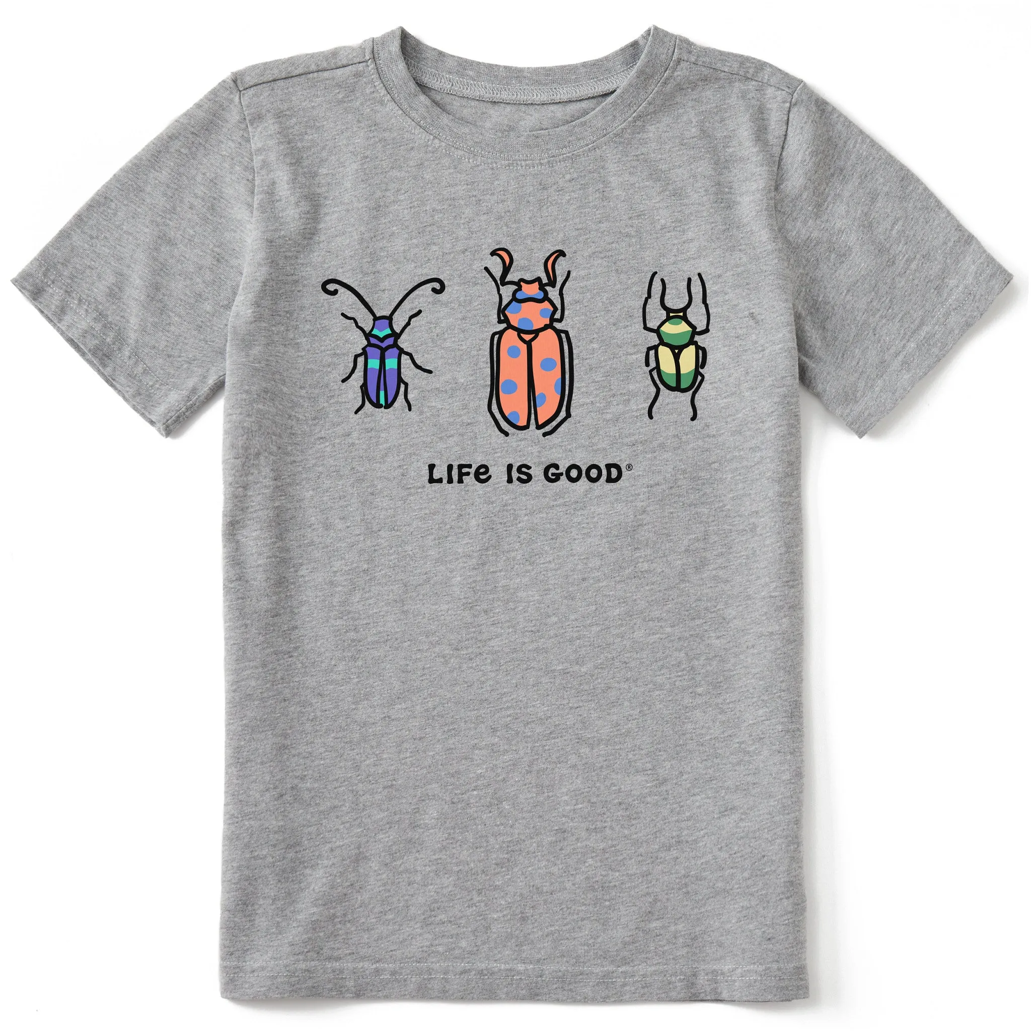 Kids Three Bugs Short Sleeve Crusher Tee Life is Good