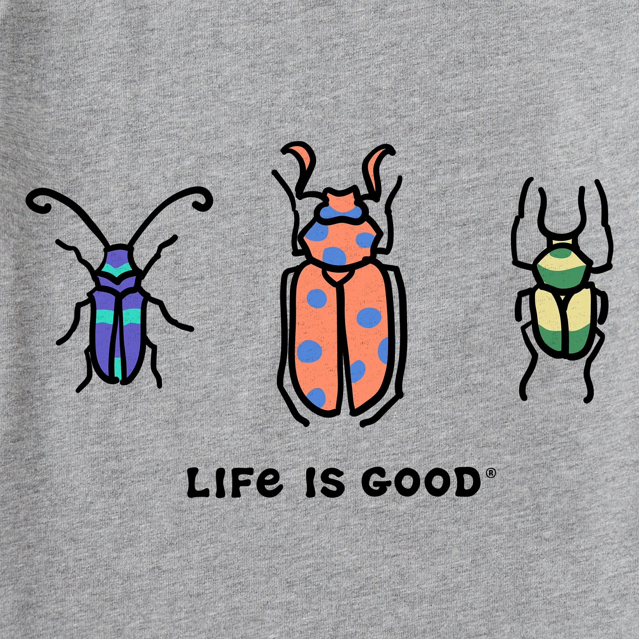 Kids Three Bugs Short Sleeve Crusher Tee Life is Good