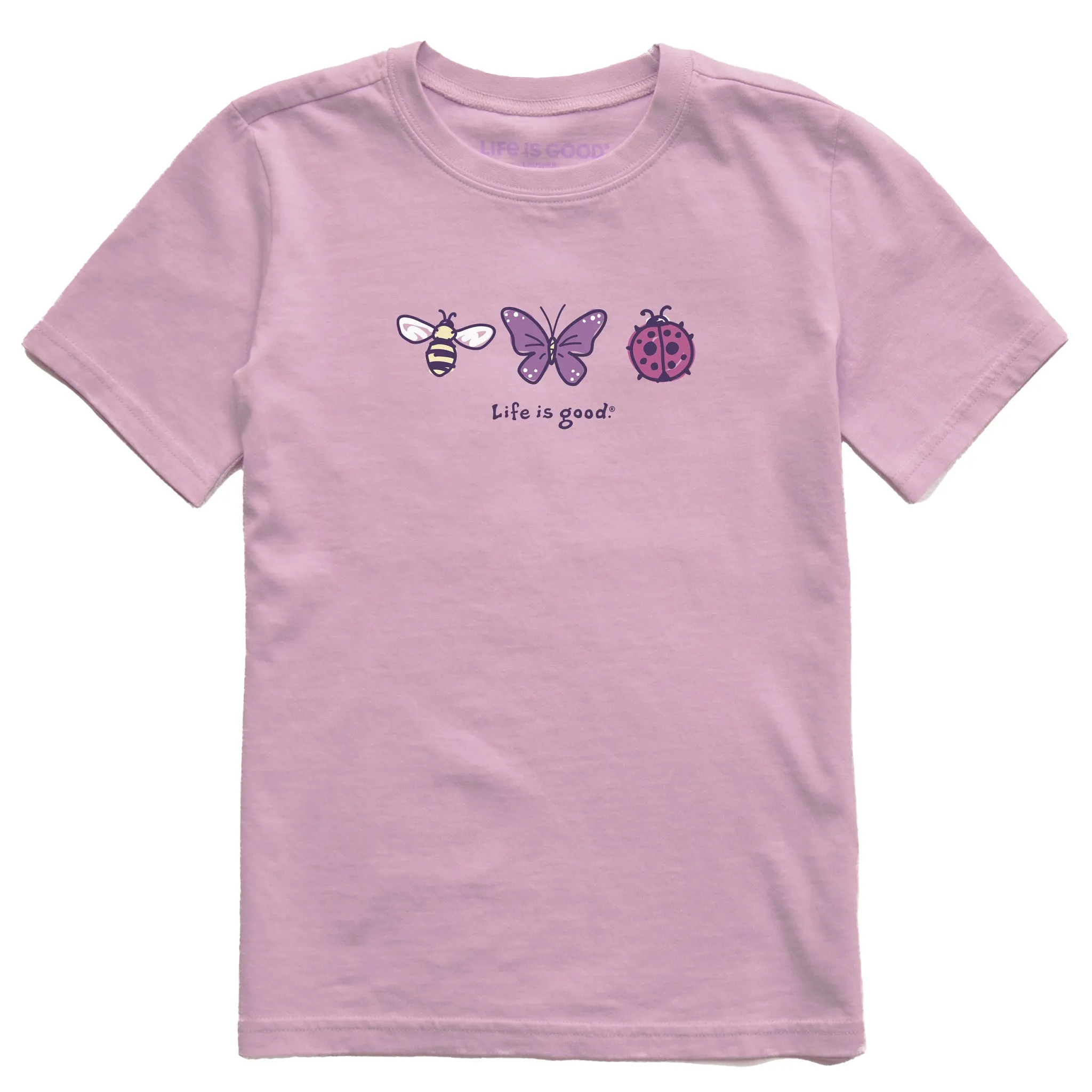 Kids Three Insects Short Sleeve Crusher Tee Life is Good