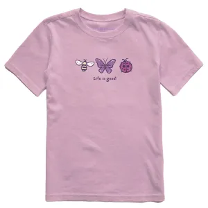Kids Three Insects Short Sleeve Crusher Tee Life is Good
