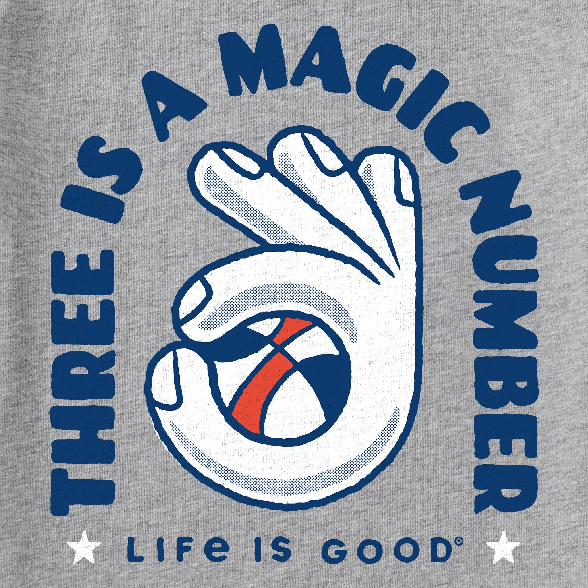 Kids Three is a Magic Number Short Sleeve Crusher Tee Life is Good