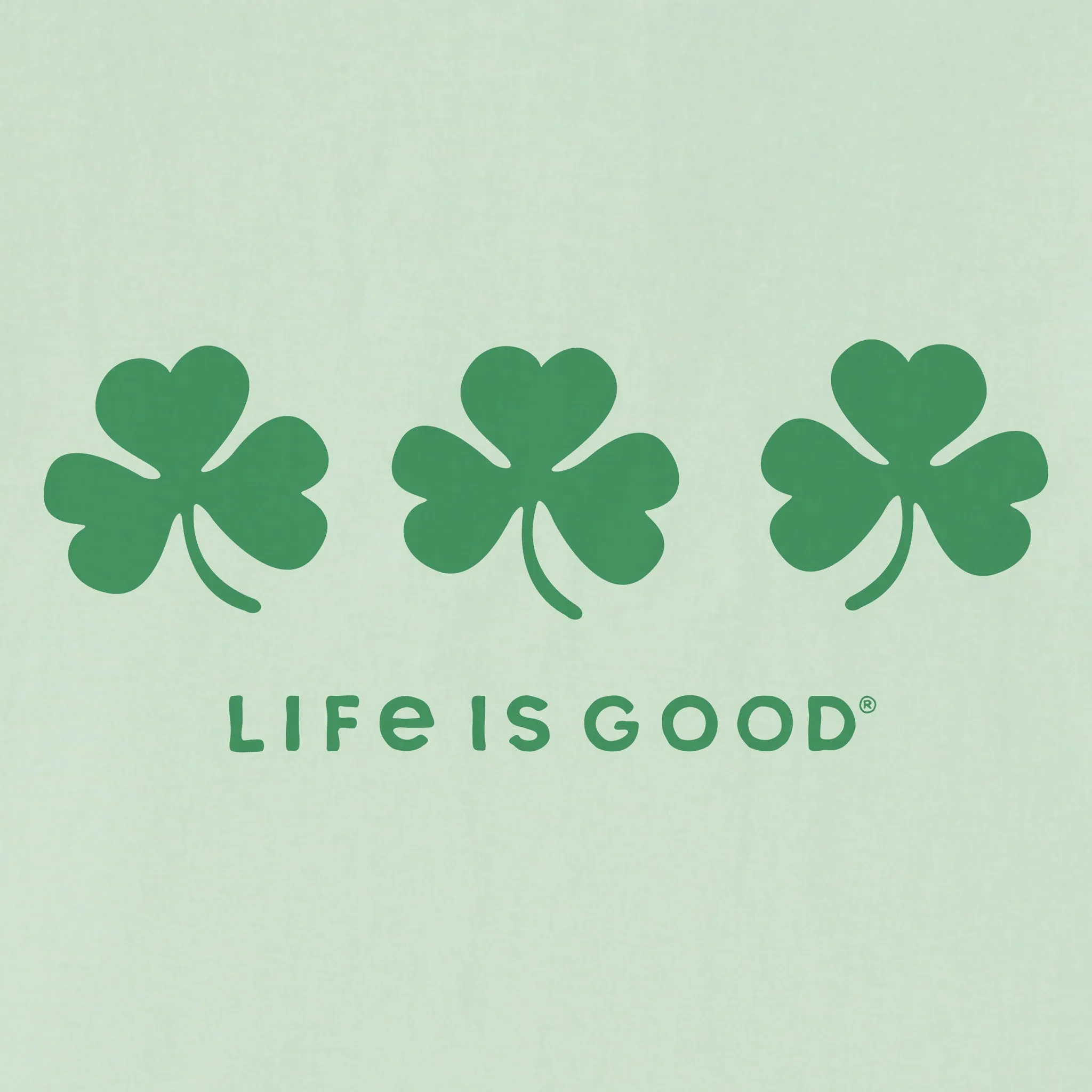 Kids Three Shamrocks Short Sleeve Crusher Tee Life is Good