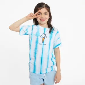Kids Tie Dye Stay Cool Cone Short Sleeve Crusher Tee Life is Good