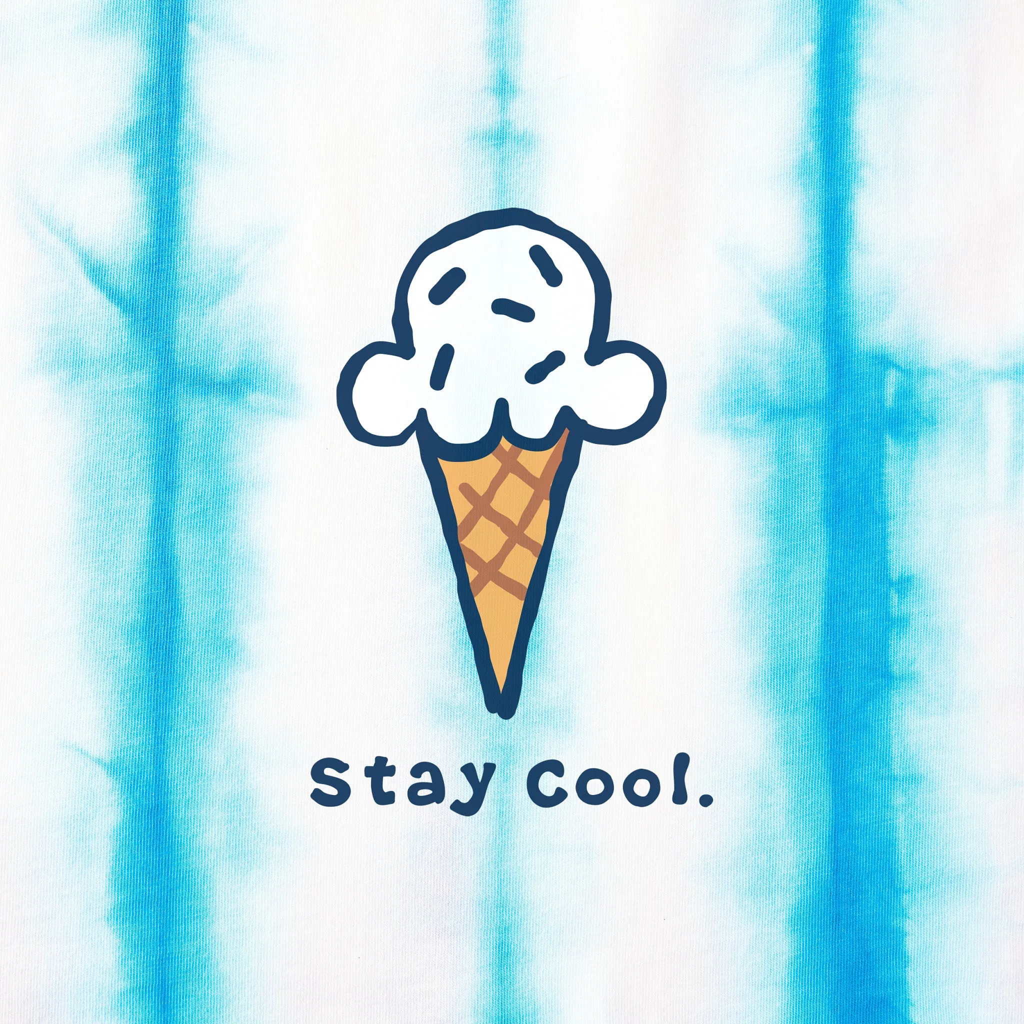 Kids Tie Dye Stay Cool Cone Short Sleeve Crusher Tee Life is Good