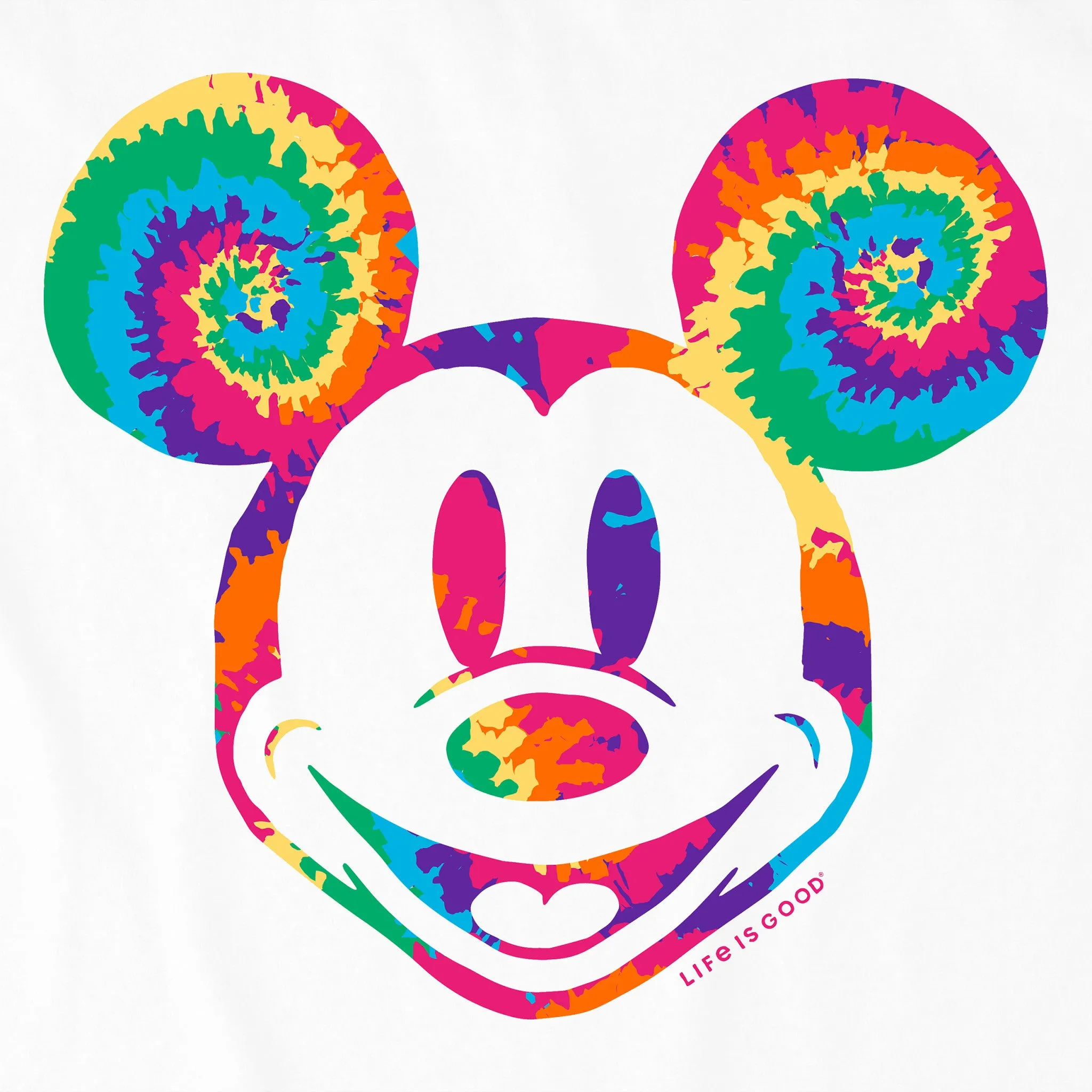 Kids Tie Dye Willie Short Sleeve Crusher Tee Life is Good