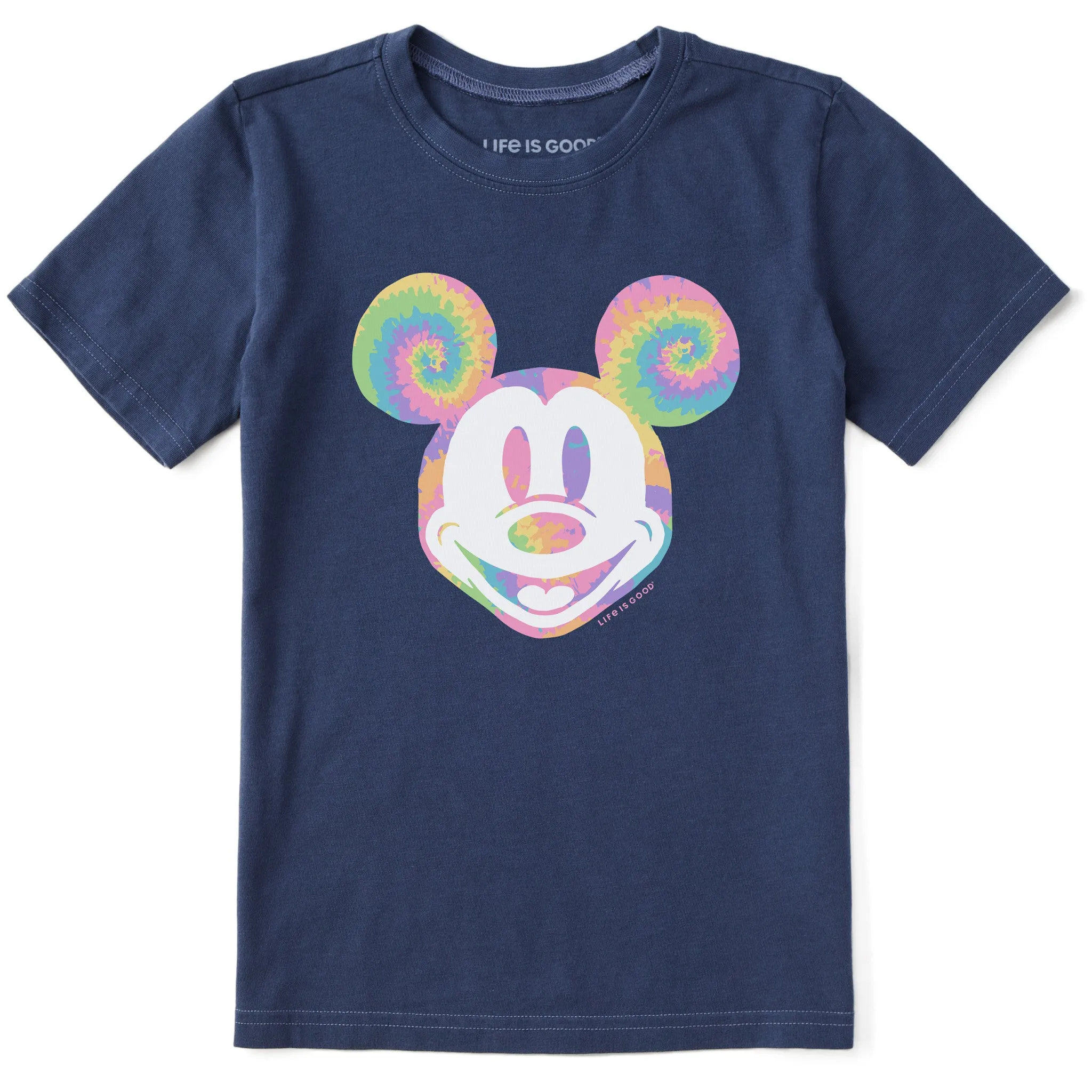 Kids Tie Dye Willie Short Sleeve Crusher Tee Life is Good