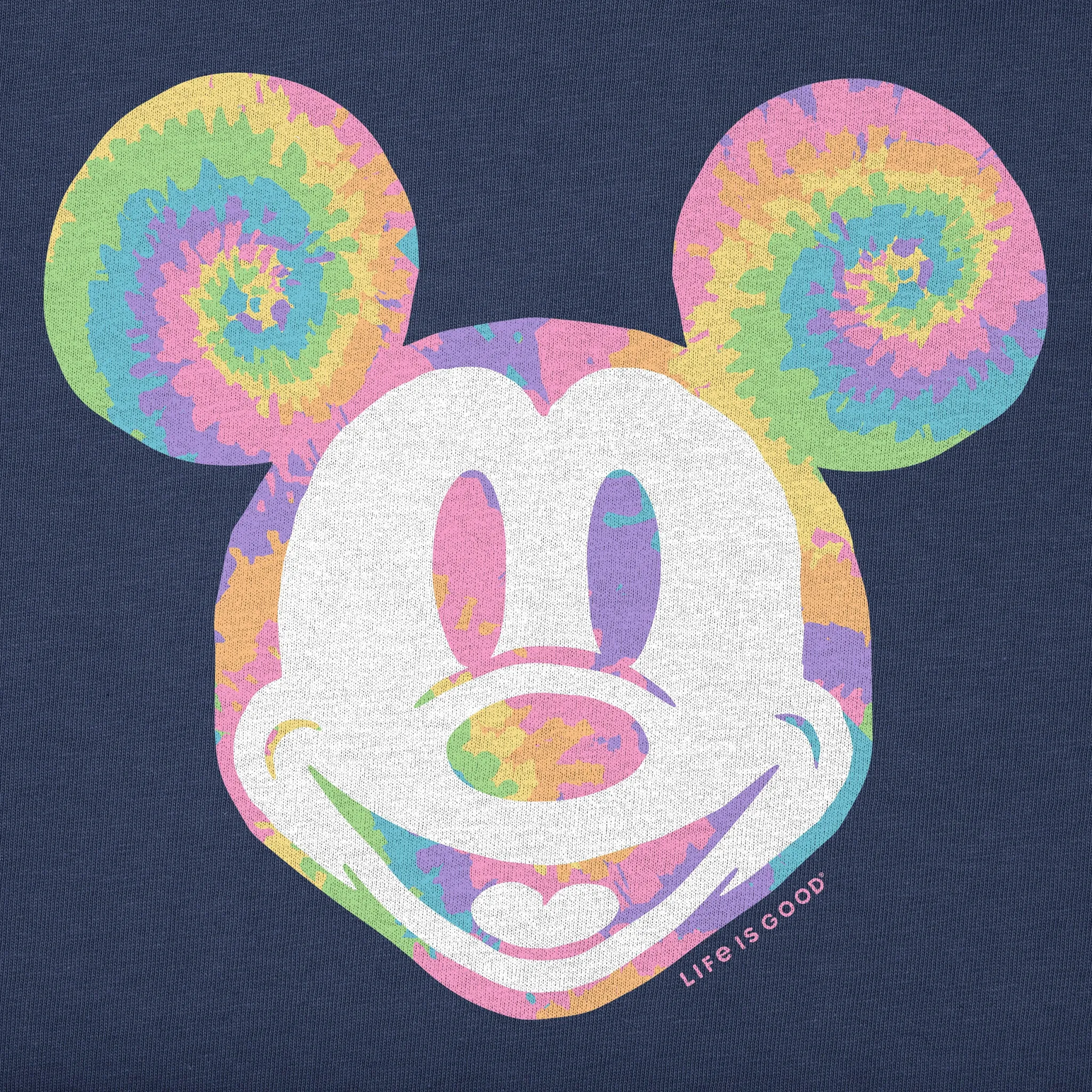 Kids Tie Dye Willie Short Sleeve Crusher Tee Life is Good