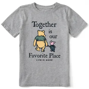 Kids Together is Our Favorite Place Short Sleeve Crusher Tee Life is Good