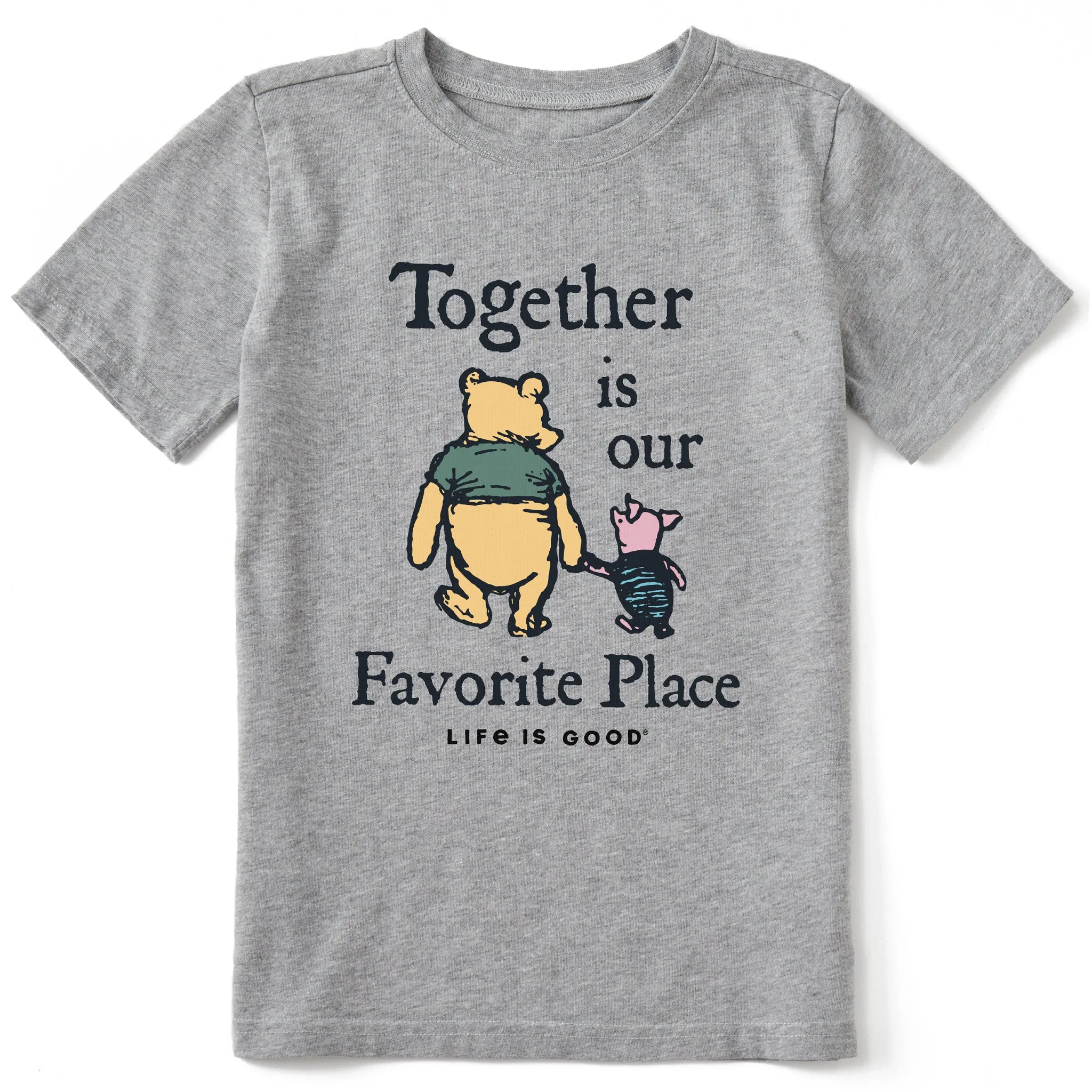 Kids Together is Our Favorite Place Short Sleeve Crusher Tee Life is Good
