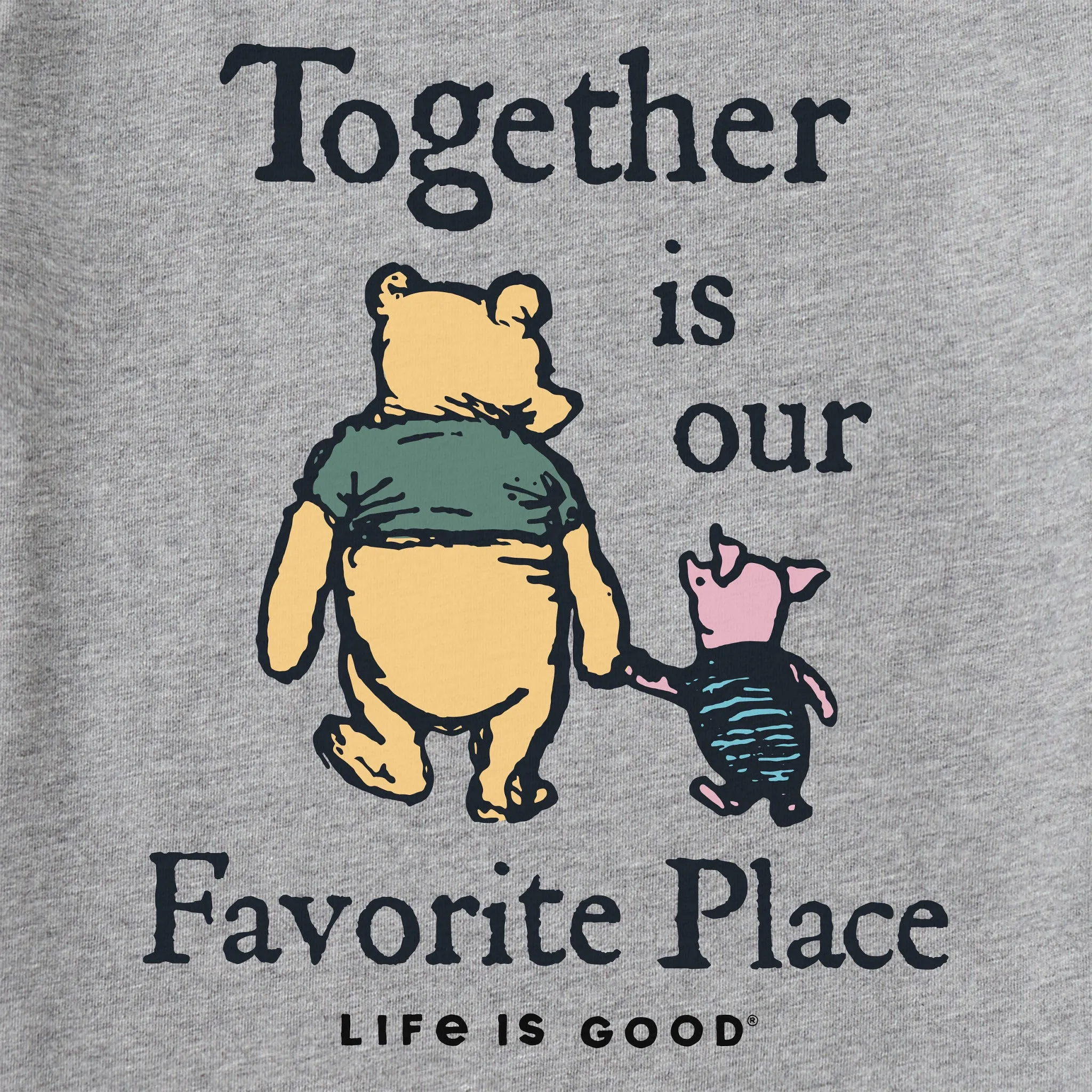 Kids Together is Our Favorite Place Short Sleeve Crusher Tee Life is Good
