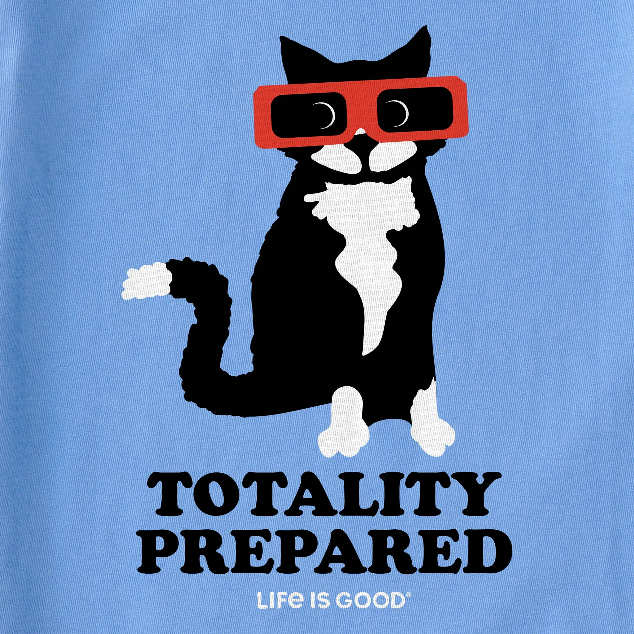 Kids Totality Prepared Solar Cat Short Sleeve Crusher Tee Life is Good