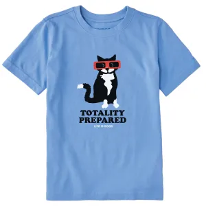 Kids Totality Prepared Solar Cat Short Sleeve Crusher Tee Life is Good