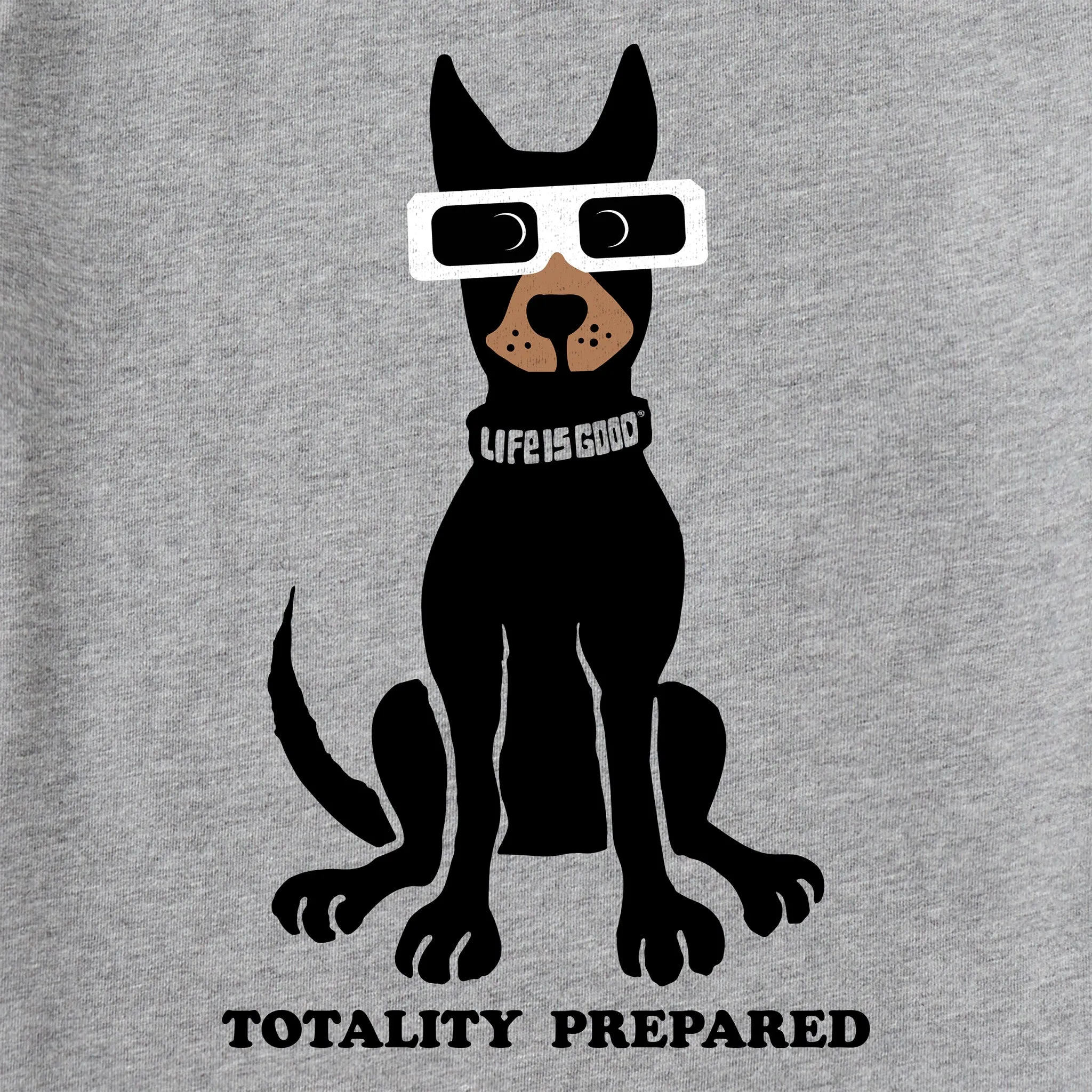 Kids Totality Prepared Solar Dog Short Sleeve Crusher Tee Life is Good