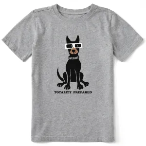 Kids Totality Prepared Solar Dog Short Sleeve Crusher Tee Life is Good