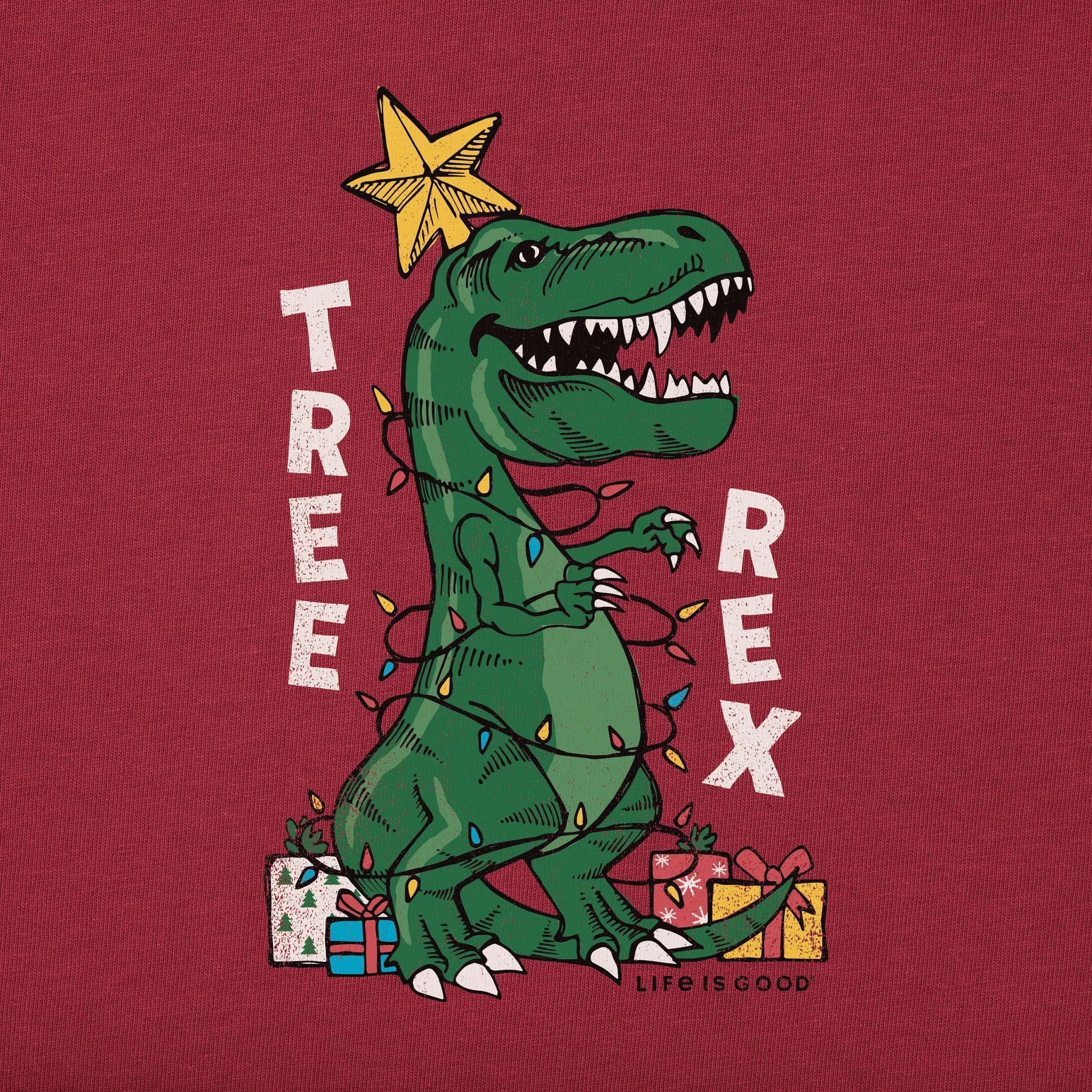 Kids Tree Rex Long Sleeve Crusher Tee Life is Good