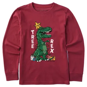Kids Tree Rex Long Sleeve Crusher Tee Life is Good