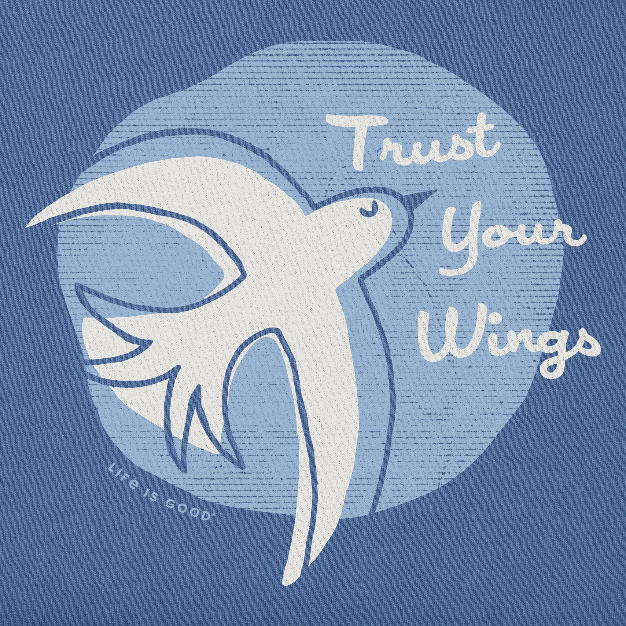 Kids Trust Your Wings Short Sleeve Crusher Tee Life is Good