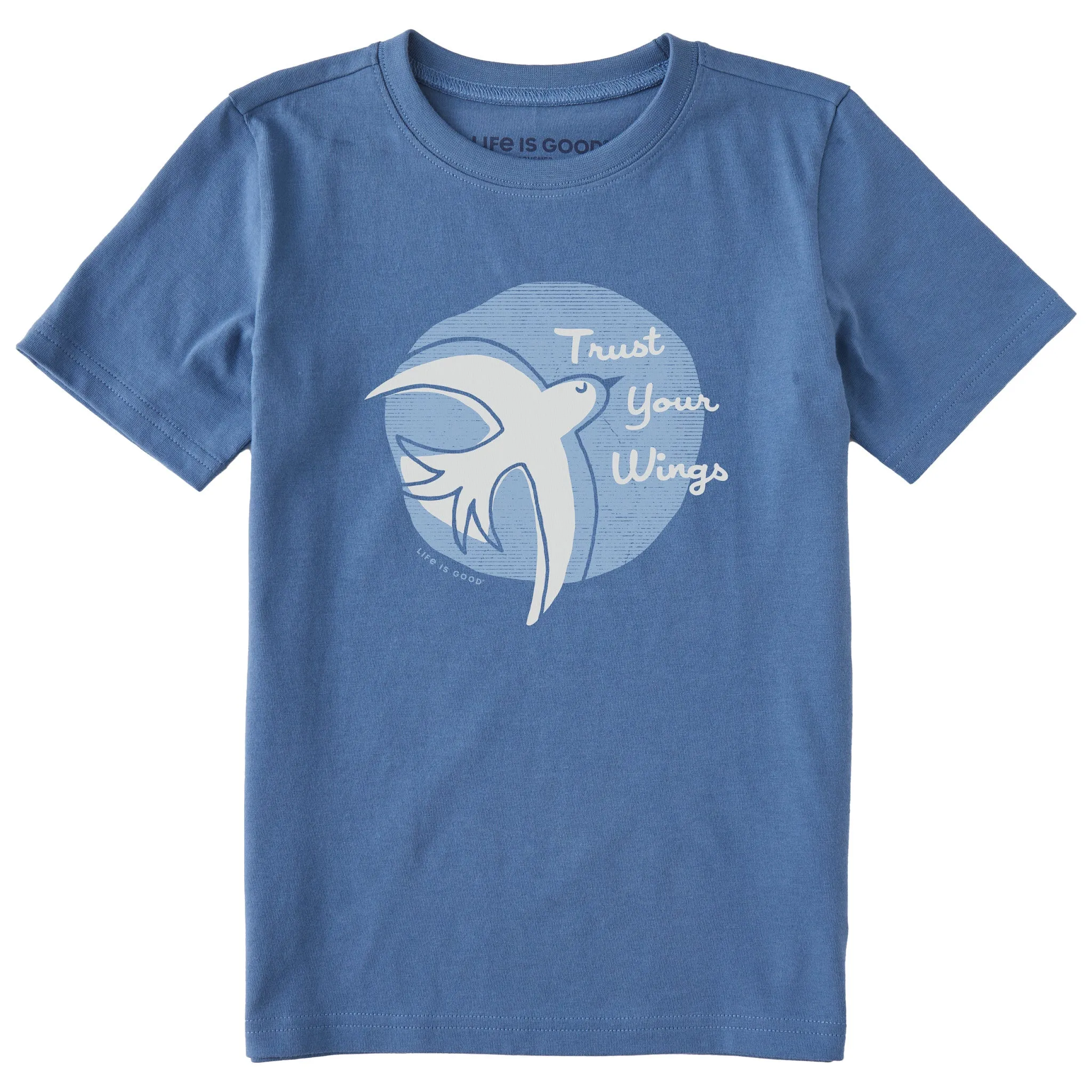 Kids Trust Your Wings Short Sleeve Crusher Tee Life is Good