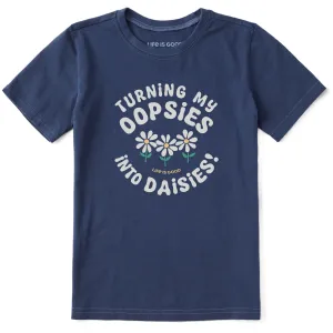 Kids Turning My Oopsies Into Daisies Short Sleeve Crusher Tee Life is Good