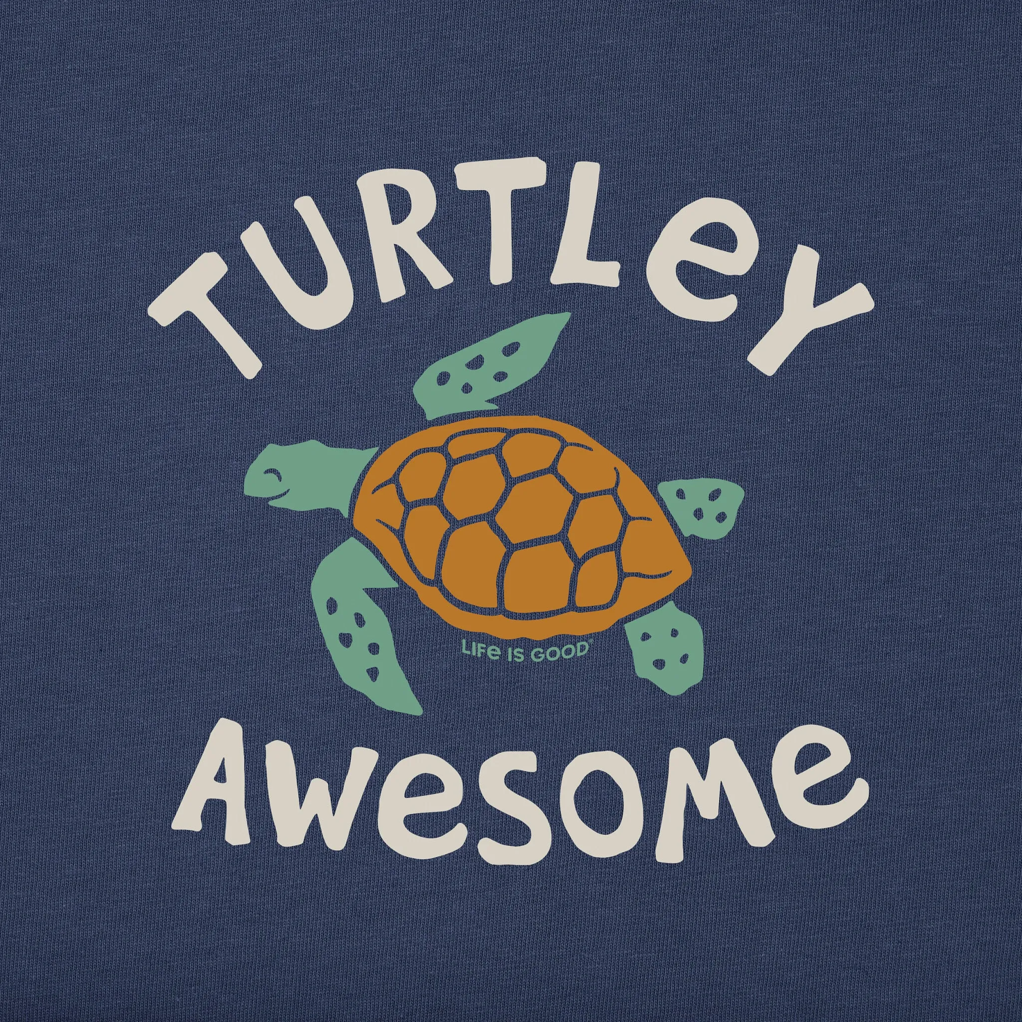 Kids Turtley Awesome Short Sleeve Crusher Tee Life is Good
