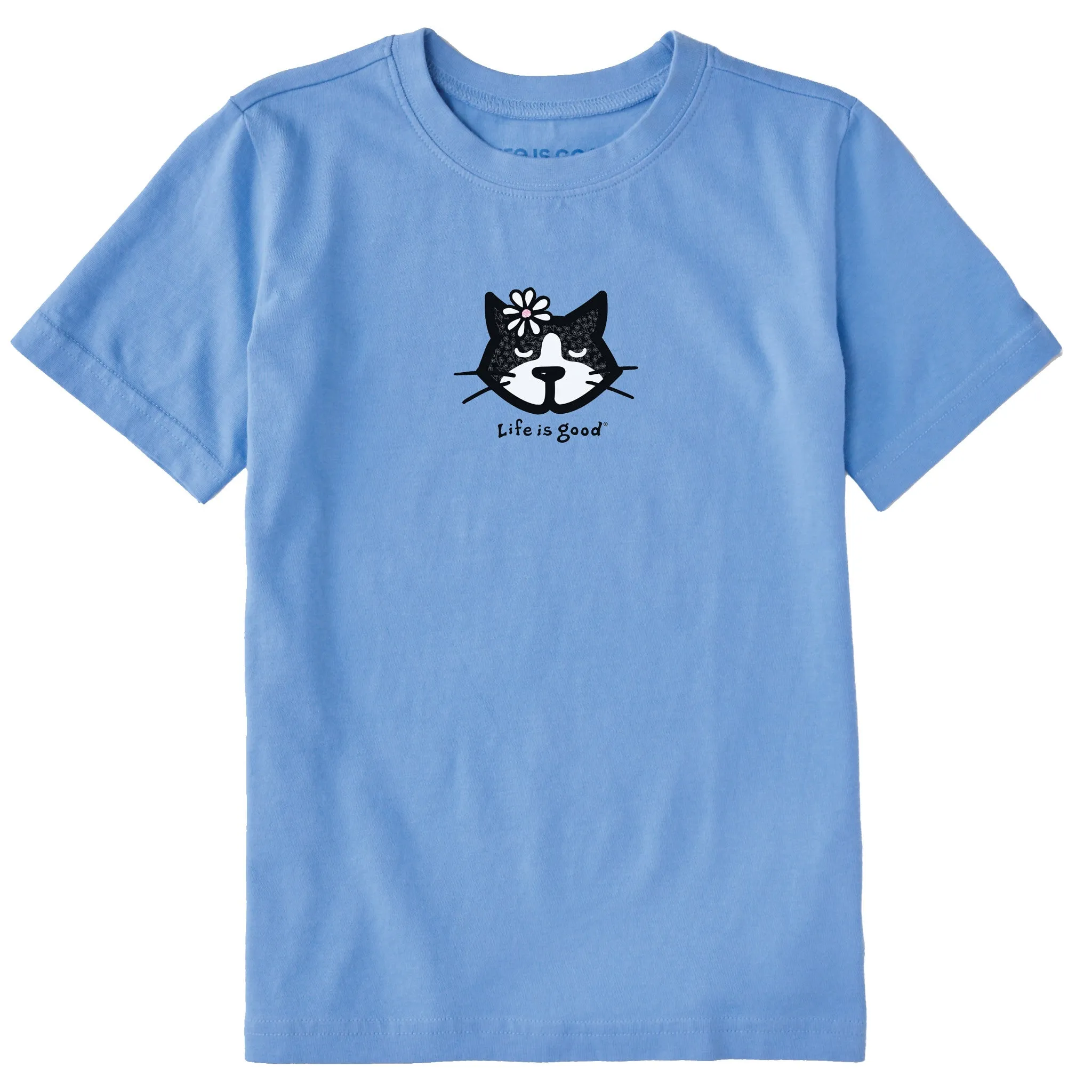 Kids Tuxedo Al Daisy Short Sleeve Crusher Tee Life is Good
