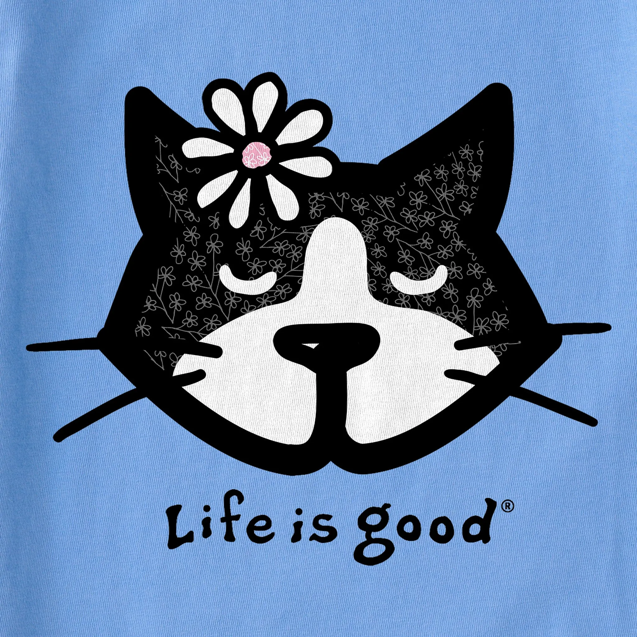 Kids Tuxedo Al Daisy Short Sleeve Crusher Tee Life is Good