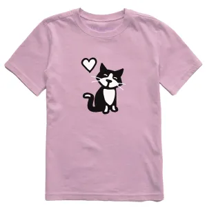 Kids Tuxedo Al w Heart Short Sleeve Crusher Tee Life is Good