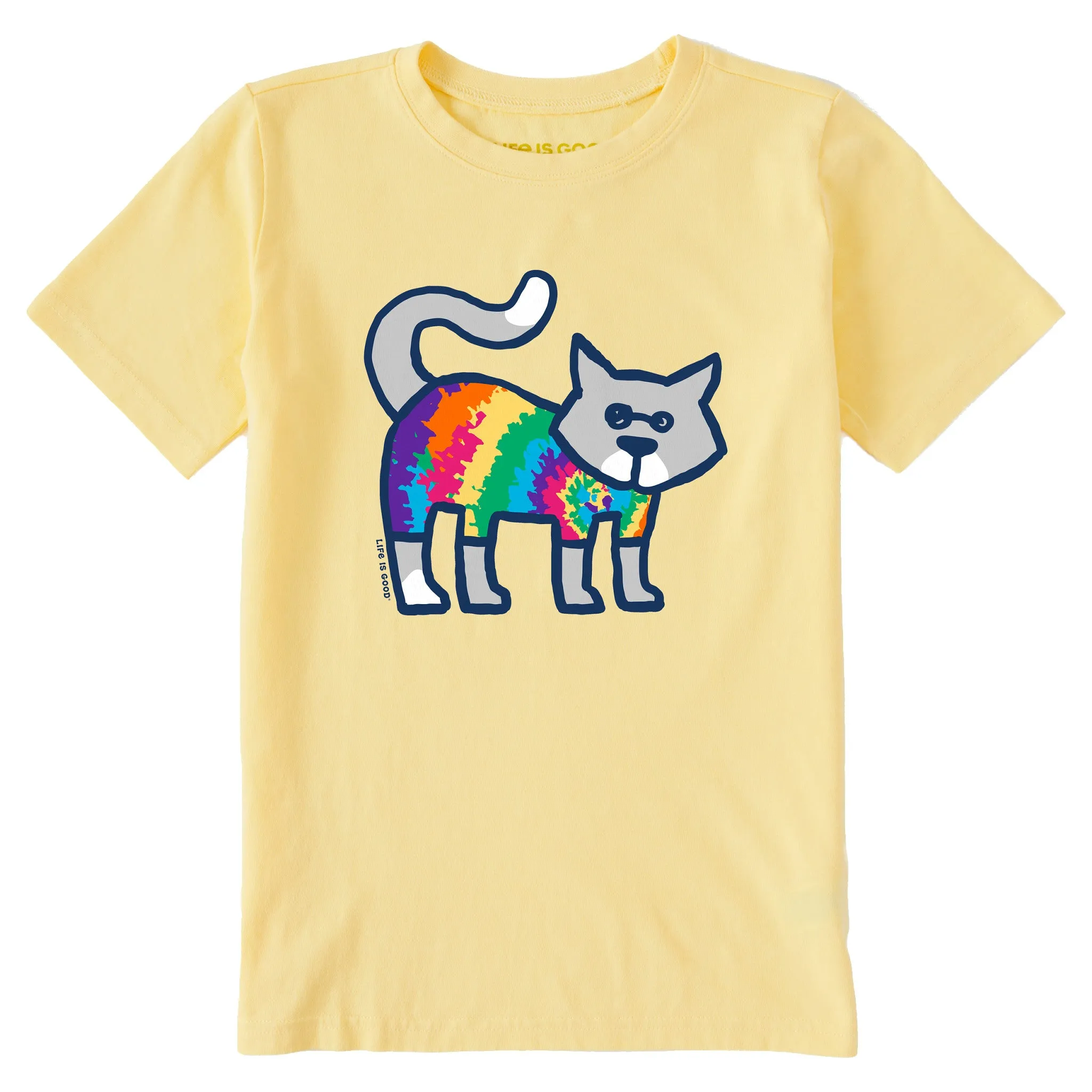 Kids Tye Dye Al Short Sleeve Crusher Tee Life is Good
